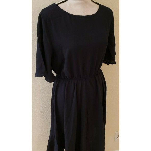 Alaster Queen Womens Casual Chiffon Asymmetrical - Picture 2 of 5